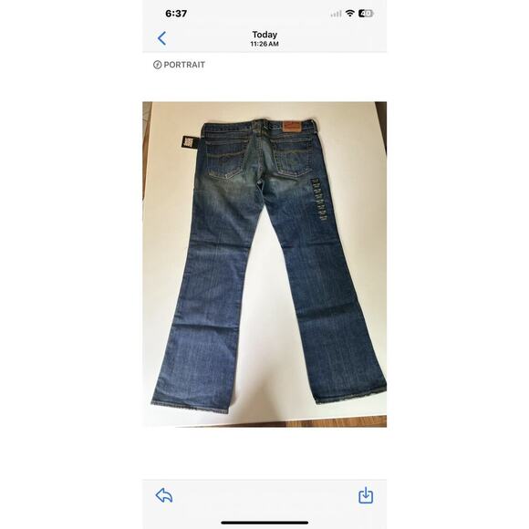 Lucky Brand Jeans Womens Size 14/32 Raw Hem Lola Boot Cut Fits 32x31 - Picture 6 of 7